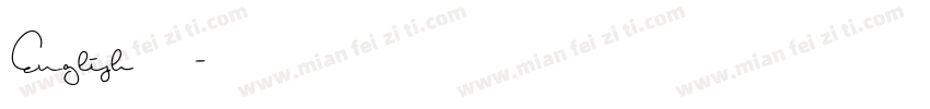 English 手写体字体转换